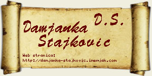 Damjanka Stajković vizit kartica